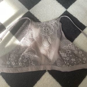 Lavender Victoria’s Secret Body By Victoria High Neck Bralette Top